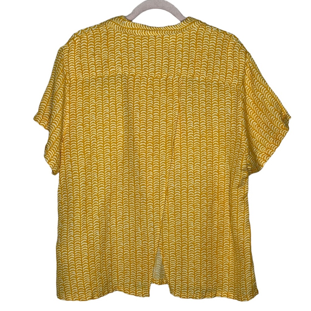 Anthropologie Maeve Classic Surf Shirt In Yellow XL - Picture 5 of 14